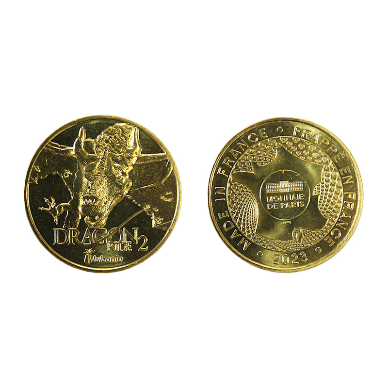 Médaille monnaie de Paris Dragon ride 2 - Boutique Vulcania