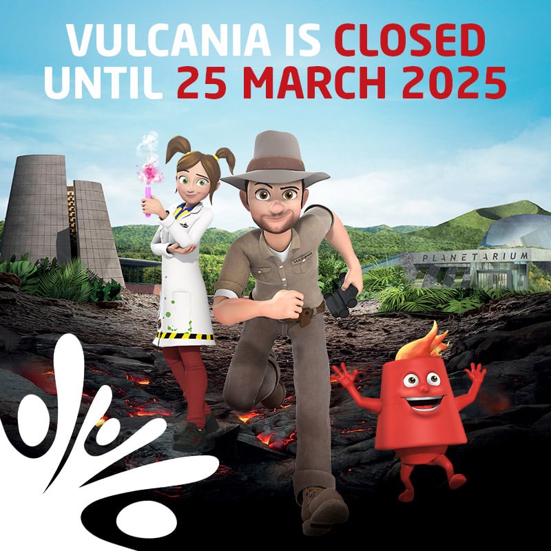 The park Vulcania is closed until March 25, 2024 included. Let's meet again next year for new explorations!